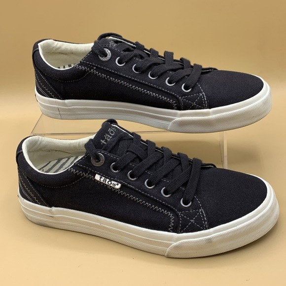 Taos Footwear Shoes - Taos Plim Soul Sneakers Casual Women's Black Canvas Low Top - Size 7.5